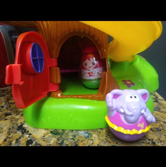 Vintage weebles treehouse playset 5 weebles Topzy tumblers - Picture 3 of 8